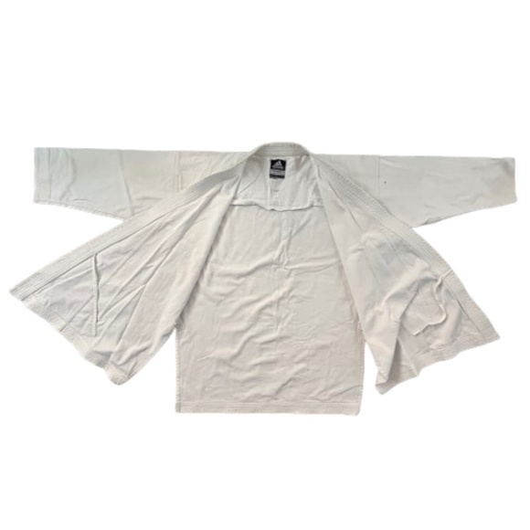 ADIDAS  Karate Elite SEK jacket jiu jitsu SHORI white Kumite Fighter Master Gi - Picture 4 of 14